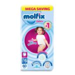 Molfix Diapers Pants Mega Pack Xlarge Size 6 - 60 Pieces