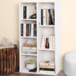 Modern Home DIY 7-Cube Engineered Wood Book Shelf, a Multipurpose Open Storage Organizer and Book Stand for Home, Office, or Study Room, presented in a clean and modern White finish - Image 2