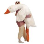 Giant white goose plush toy, giant duck, soft toy, plush toy, large long swan plushie, children's plush pillow, sleeping pillow, hug pillow, supportive pillow for bed and sofa, teddy bear stuffed animal, suitable gift