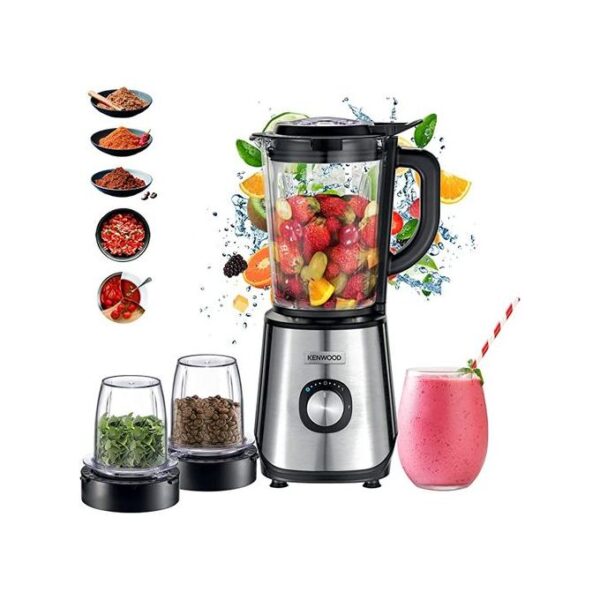 Kenwood Glass Blender 1000W Power Blender Smoothie Blm45.720Ss