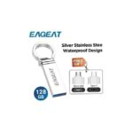 EAGEAT Pen Flash Drive 3.0 128GB - Metal OTG Micro USB Type-C