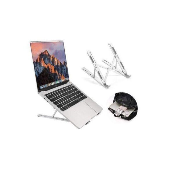 Metal Portable Tablet & Laptop Stand Foldable  -  Multi  Angles Height Adjustment