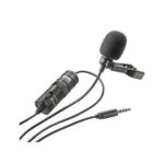 Boya Boya By-M1 Lavalier Microphone With Windshield For Smartphones And Cameras - Black