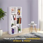 Modern Home DIY 7-Cube Engineered Wood Book Shelf, a Multipurpose Open Storage Organizer and Book Stand for Home, Office, or Study Room, presented in a clean and modern White finish - Image 3