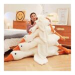 Giant white goose plush toy, giant duck, soft toy, plush toy, large long swan plushie, children's plush pillow, sleeping pillow, hug pillow, supportive pillow for bed and sofa, teddy bear stuffed animal, suitable gift - Image 2