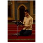 Adjustable multi-level stainless steel Quran stand – up to 150 cm high – elegant and stable design for comfortable reading – suitable for mosques and homes (1 piece) - Image 3